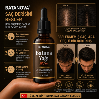 Batana Yağı + Biberiye Yağı | Saç Derisi Güçlendirici Serum