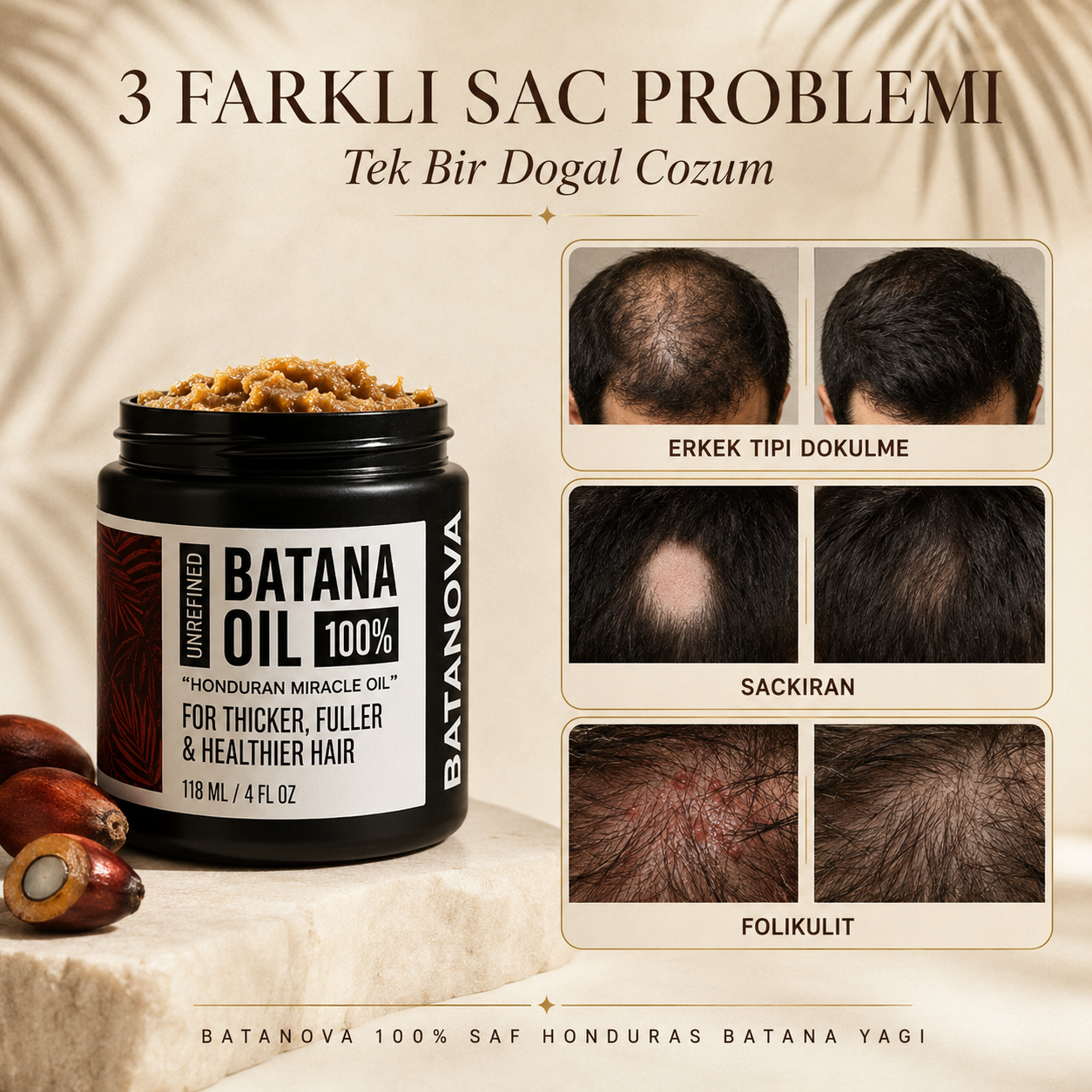 Batana Doğal Saç Bakım Yağı